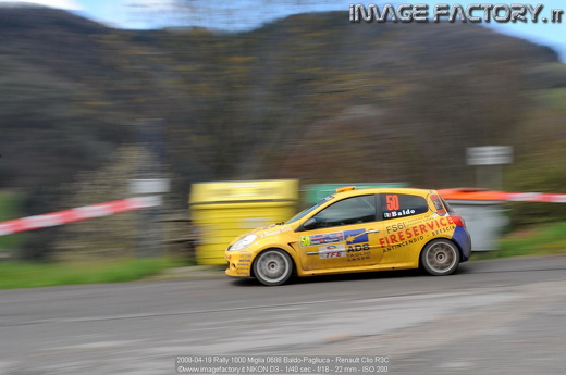 2008-04-19 Rally 1000 Miglia 0688 Baldo-Pagliuca - Renault Clio R3C